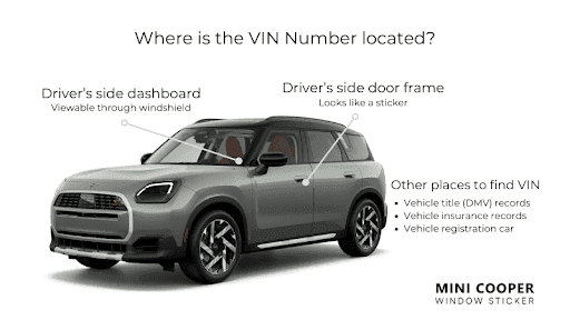 Toyota VIN location