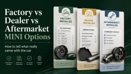 Factory vs Dealer vs Aftermarket MINI Options: How to Tell What Really Came with the Car