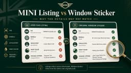 Used MINI Listing Doesn't Match the Window Sticker? Read This First