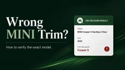 VIN Decoder Shows the Wrong MINI Trim? Here’s How to Verify the Exact Model
